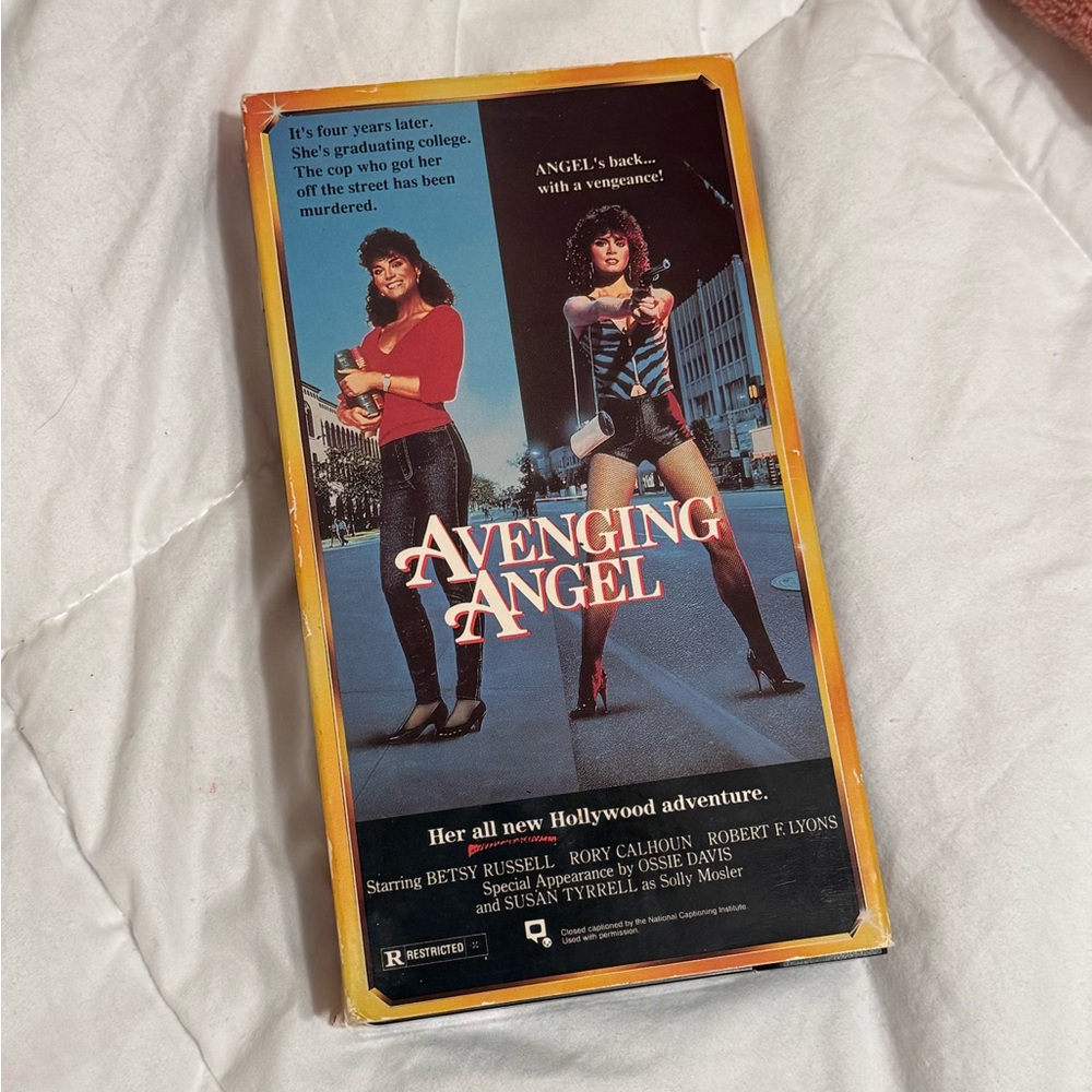 Avenging Angel VHS Rare VHS HTF Vintage Video Tape Movie Film